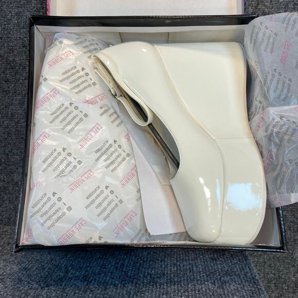 Cape Robbin White Chunky Platform Wedge High Heel Shoes Buckle 8 Fairycore - Picture 6 of 7